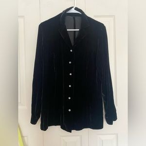 Velvet buttondown